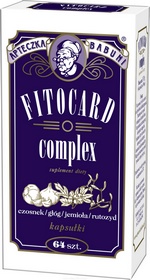 FITOCARD complex<br />czosnek-głóg-jemioła-rutozyd 64 kaps.