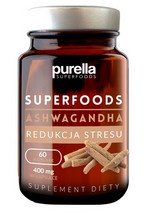 ASHWAGANDA superfoods redukcja stresu 60 kaps.